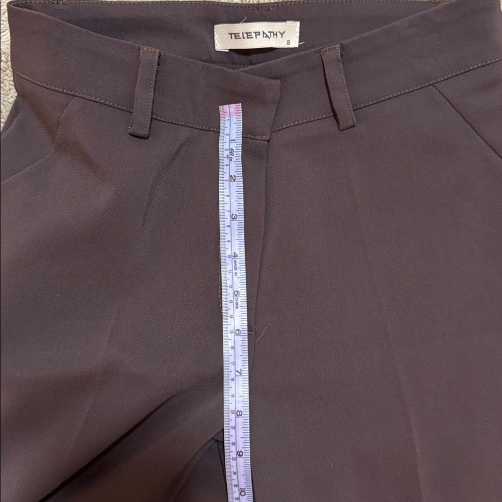 Telepathy by Aritzia Dark Brown Suit Set (Blazer + Pants) 2X1 - Picture 13 of 14